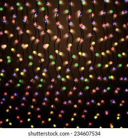 Christmas illumination against a dark background