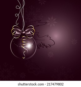 Christmas Illustration. Abstract Background.
