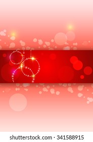 Christmas illustration the ball background