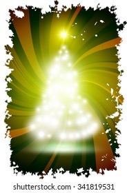 Christmas illustration the ball background