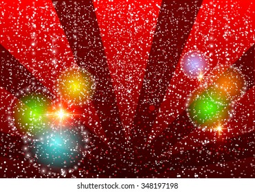 Christmas illustration the ball background