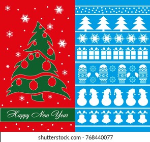 Christmas illustration \ Christmas card \ Christmas elements