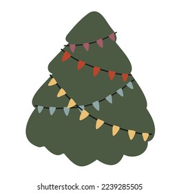 Christmas illustration clipart, Winter scene creator clipart, cat, dog, book, snowman, letter, pie, hat, mitten, sock, gift, sweater, lollipop, mistletoe, snow globe in flat style