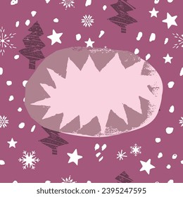 Christmas illustration with decorative elements