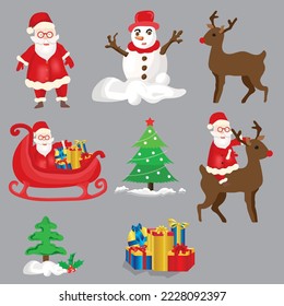 Christmas illustration done carefully for Christmas decoration, greeting cards, poster design, planner stickers, scrapbooking, web design, invitations, cardmaking, craft projects, collages, parties, 