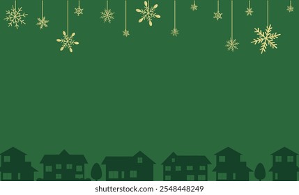 Christmas illustration frame background material