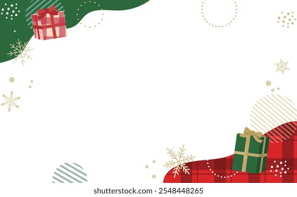 Christmas illustration frame background material