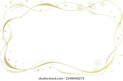 Christmas illustration frame background material