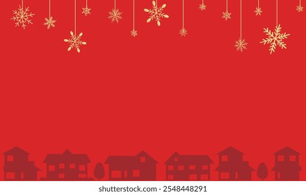 Christmas illustration frame background material