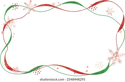Christmas illustration frame background material
