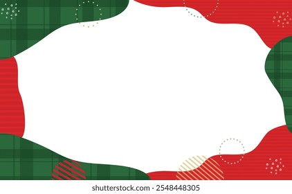 Christmas illustration frame background material