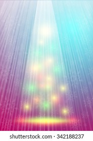 Christmas illustration the gift background