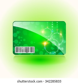 Christmas illustration the gift background