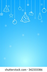 Christmas illustration the gift background