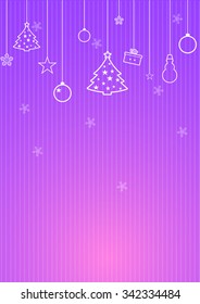 Christmas illustration the gift background