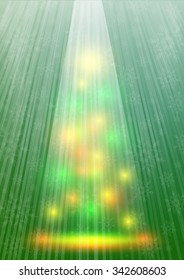Christmas illustration the gift background