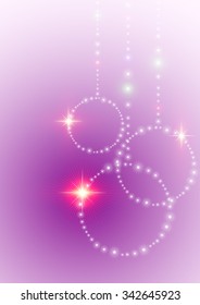 Christmas illustration the gift background