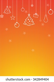 Christmas illustration the gift background