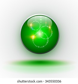 Christmas illustration the gift background