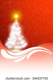 Christmas illustration the gift background