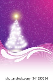 Christmas illustration the gift background
