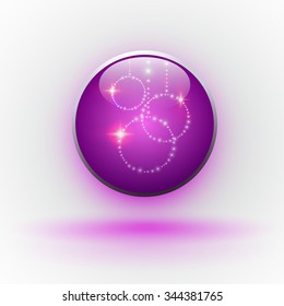 Christmas illustration the gift background