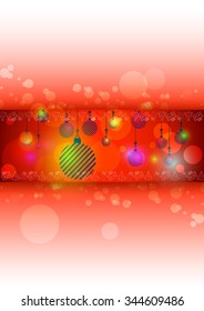 Christmas illustration the gift background