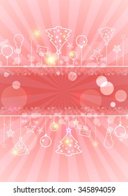 Christmas illustration the gift background