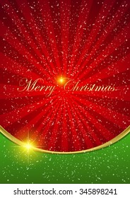 Christmas illustration the gift background