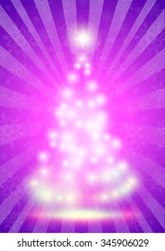 Christmas illustration the gift background