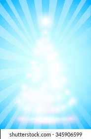 Christmas illustration the gift background