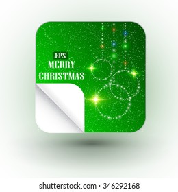 Christmas illustration the gift background