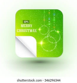 Christmas illustration the gift background