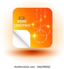 Christmas illustration the gift background