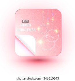 Christmas illustration the gift background