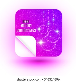 Christmas illustration the gift background