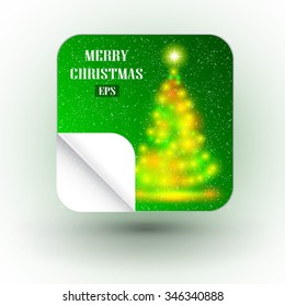 Christmas illustration the gift background