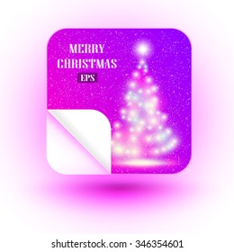 Christmas illustration the gift background