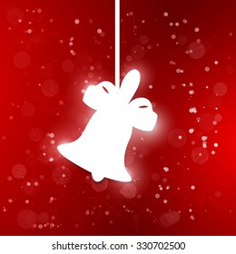 Christmas illustration with hanging toy