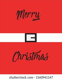 Christmas illustration, merry christmas postcard invitation