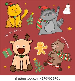 Christmas Illustration and Pattern by Tata Oliver