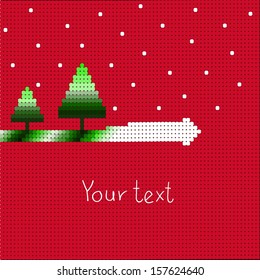 Christmas illustration pixel