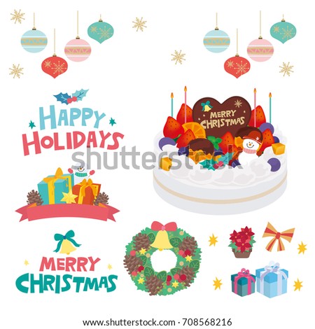 Christmas illustration set