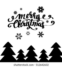 christmas illustration tree vector holiday celebration decoration