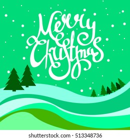 christmas illustration tree vector holiday celebration decoration
