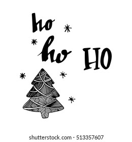 christmas illustration tree vector holiday celebration decoration