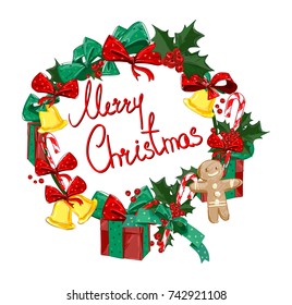 Christmas illustration vector, 