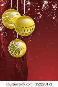 Christmas Illustration. Vector Background.