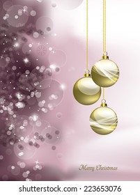 Christmas Illustration. Vector Background. Eps10.