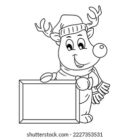 Christmas illustration vector for coloring book for kids